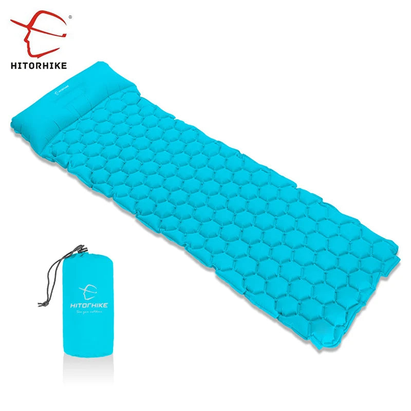 Outdoor Sleeping Pad Camping Inflatable Mattress with Pillows