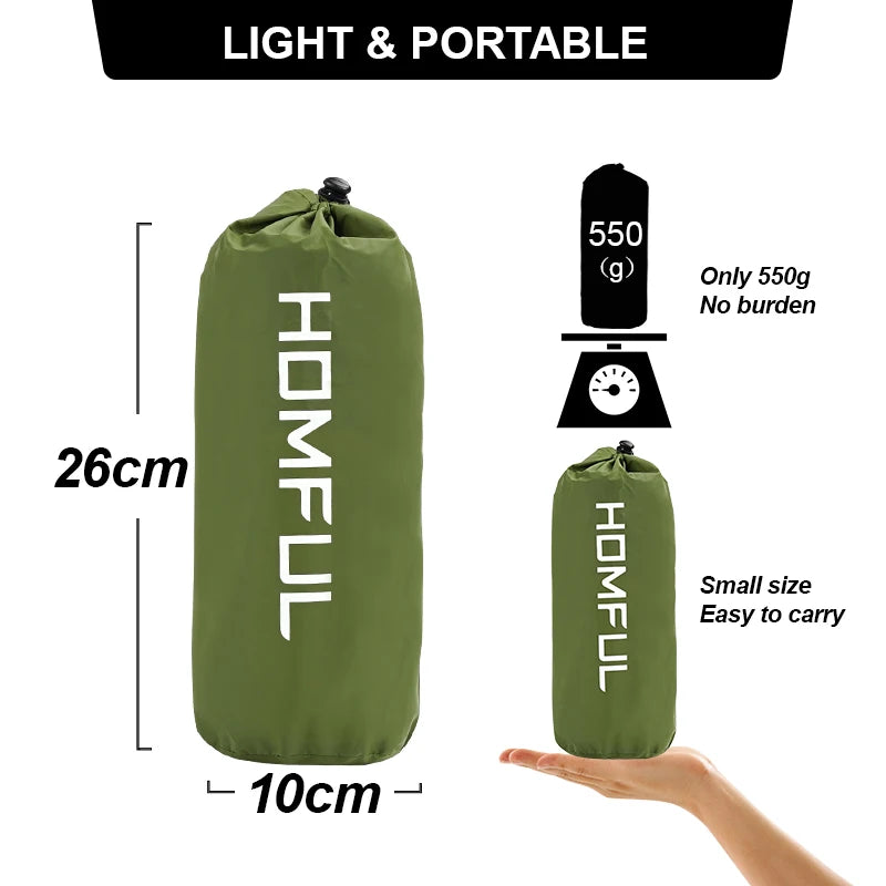Outdoor Sleeping Pad Camping Inflatable Mattress with Pillows