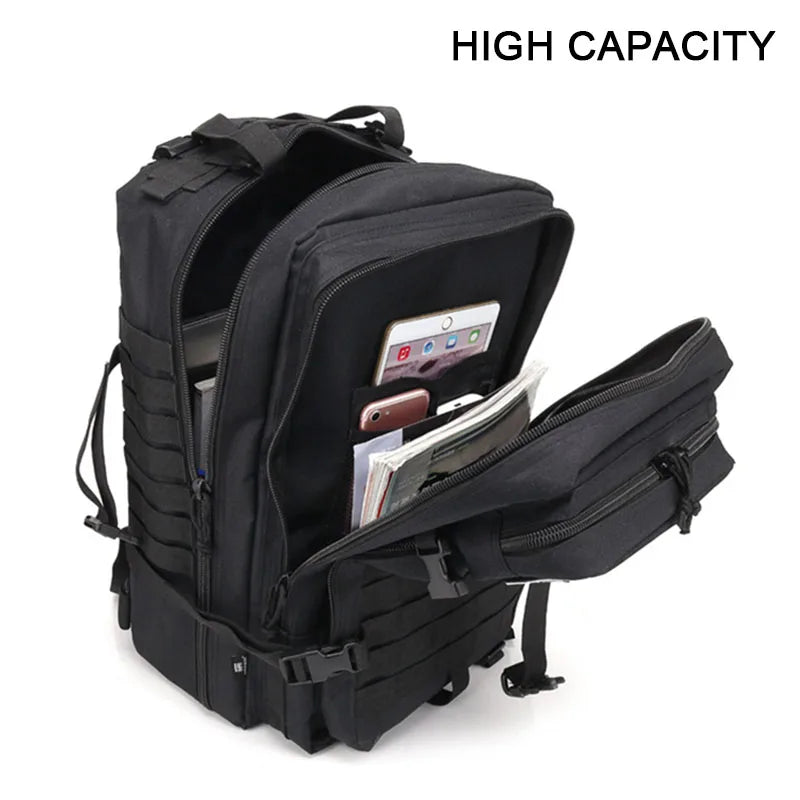 30L–50L Tactical Waterproof Rucksack – Rugged Outdoor Backpack