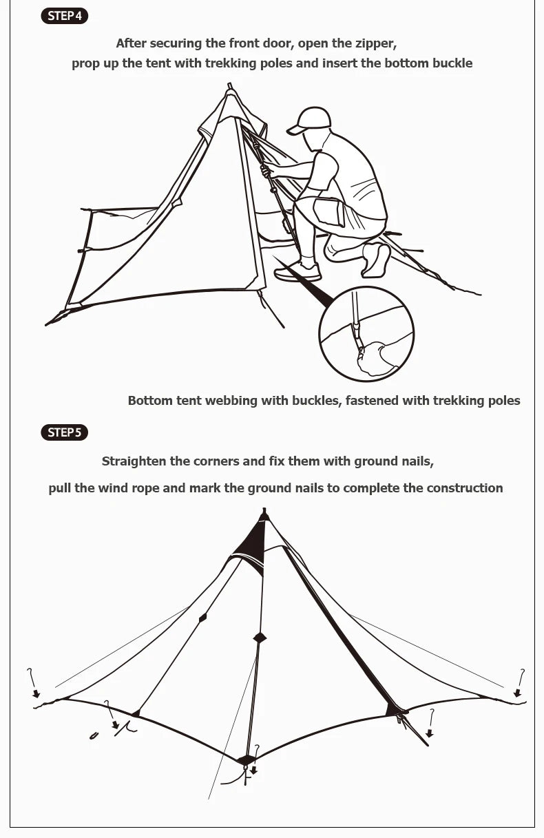 Naturehike Camping Tent Single Outdoor Ultralight Camping Tent 3 Season 20D Silicone Nylon Rodless Tent Waterproof Beach Tent