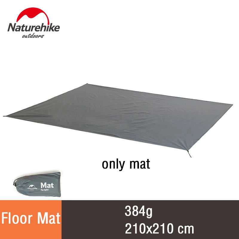 Naturehike Camping Tent Single Outdoor Ultralight Camping Tent 3 Season 20D Silicone Nylon Rodless Tent Waterproof Beach Tent