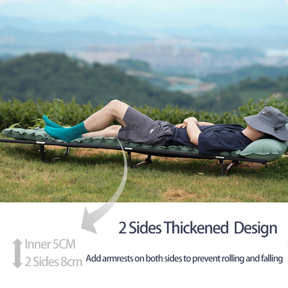 TARKA 2m Lengthen Inflatable Mattress Outdoor Camping Self-Inflating Mats Spliceable Hiking Fishing Sleeping Pad Air Cushion