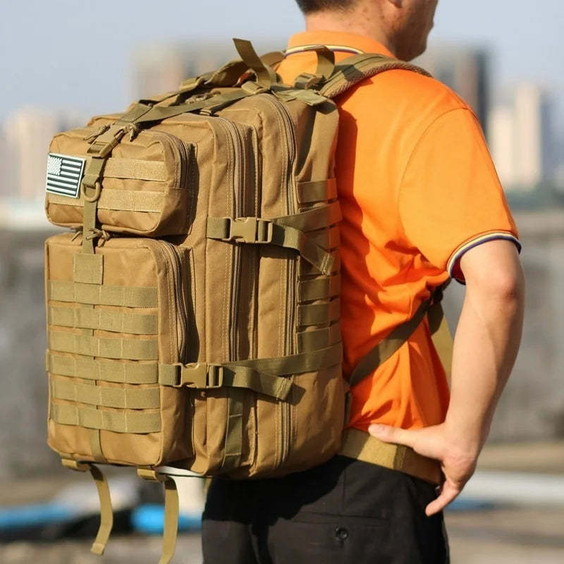 30L–50L Tactical Waterproof Rucksack – Rugged Outdoor Backpack