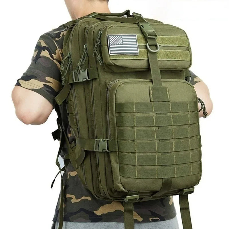 30L–50L Tactical Waterproof Rucksack – Rugged Outdoor Backpack