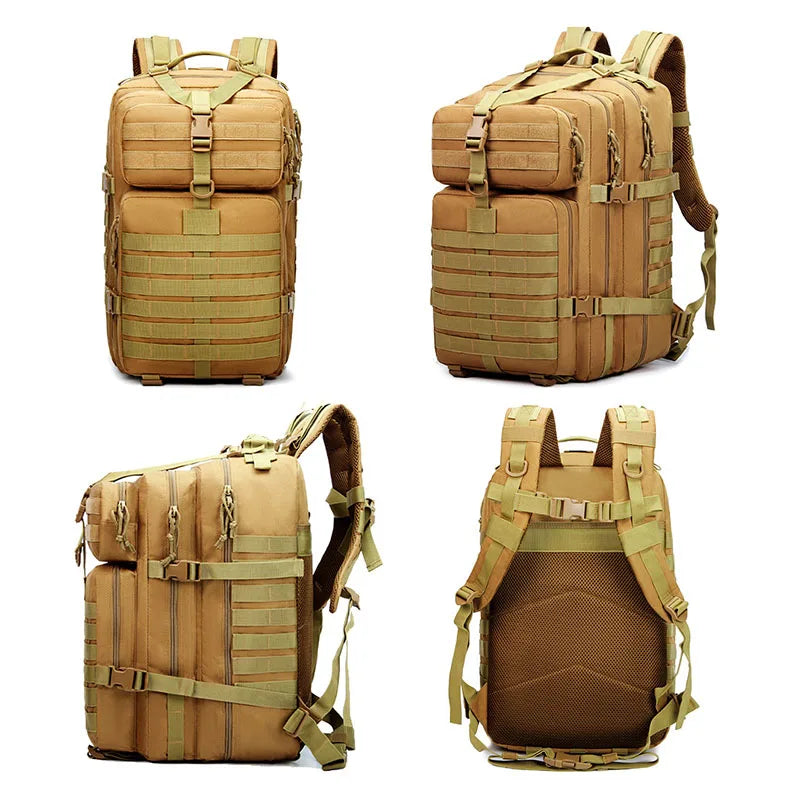 30L–50L Tactical Waterproof Rucksack – Rugged Outdoor Backpack