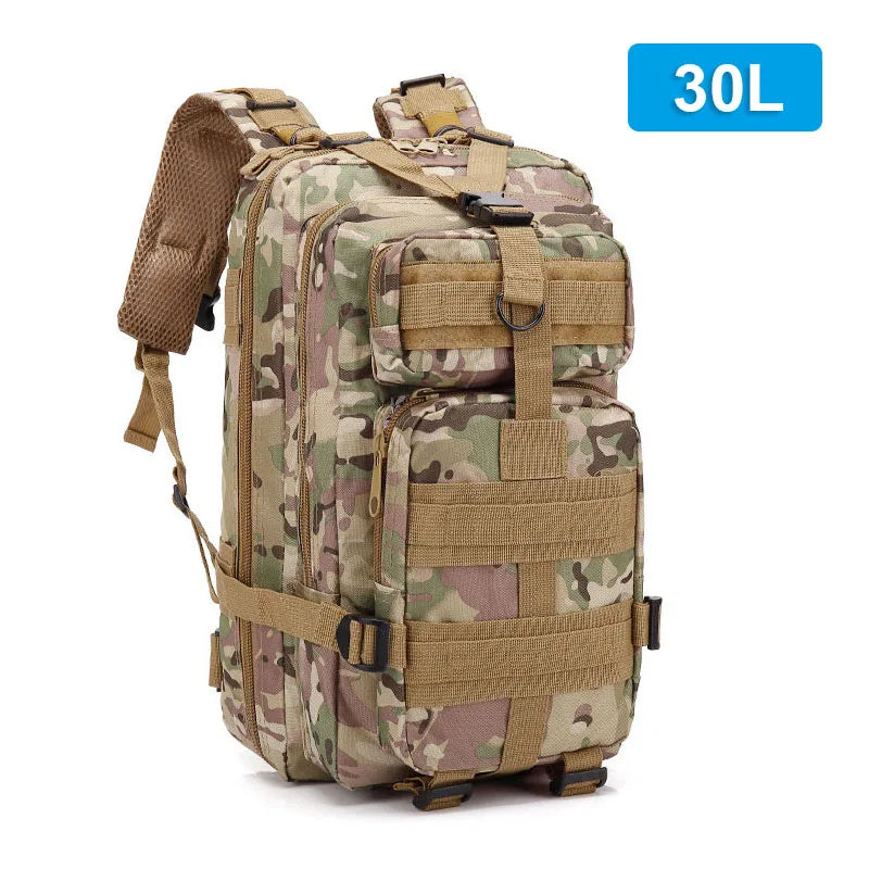 30L–50L Tactical Waterproof Rucksack – Rugged Outdoor Backpack