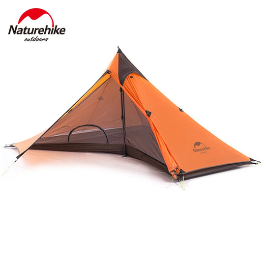 Naturehike Camping Tent Single Outdoor Ultralight Camping Tent 3 Season 20D Silicone Nylon Rodless Tent Waterproof Beach Tent