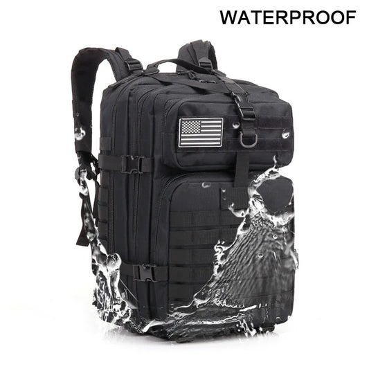 30L–50L Tactical Waterproof Rucksack – Rugged Outdoor Backpack
